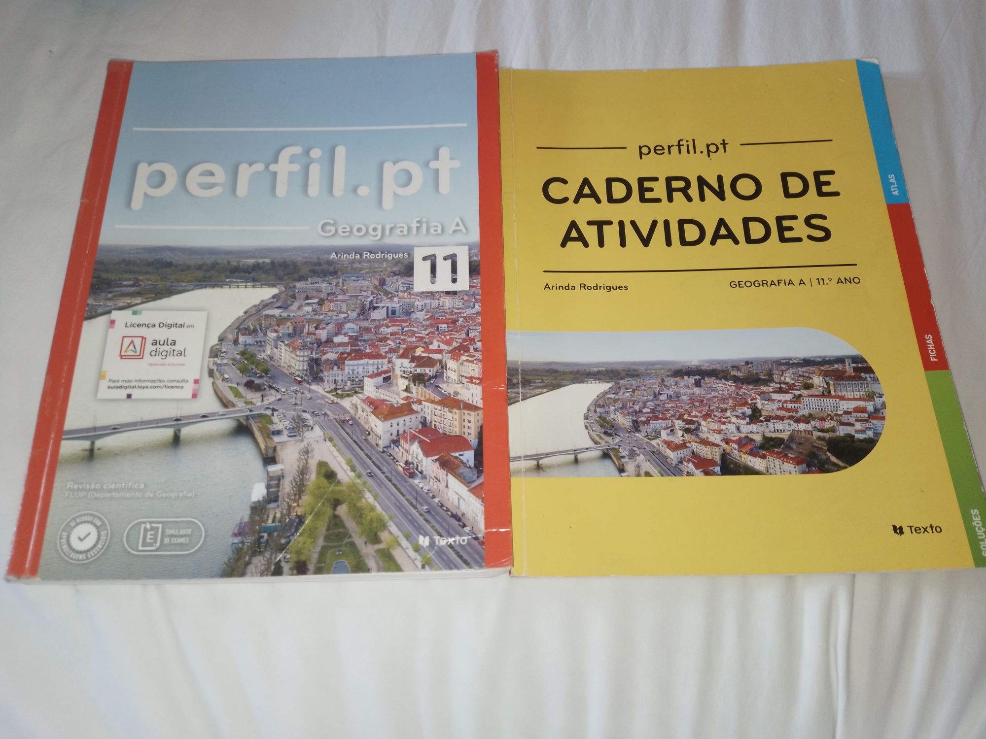 Manuais de geográfia e caderno de atividades 10 e 11