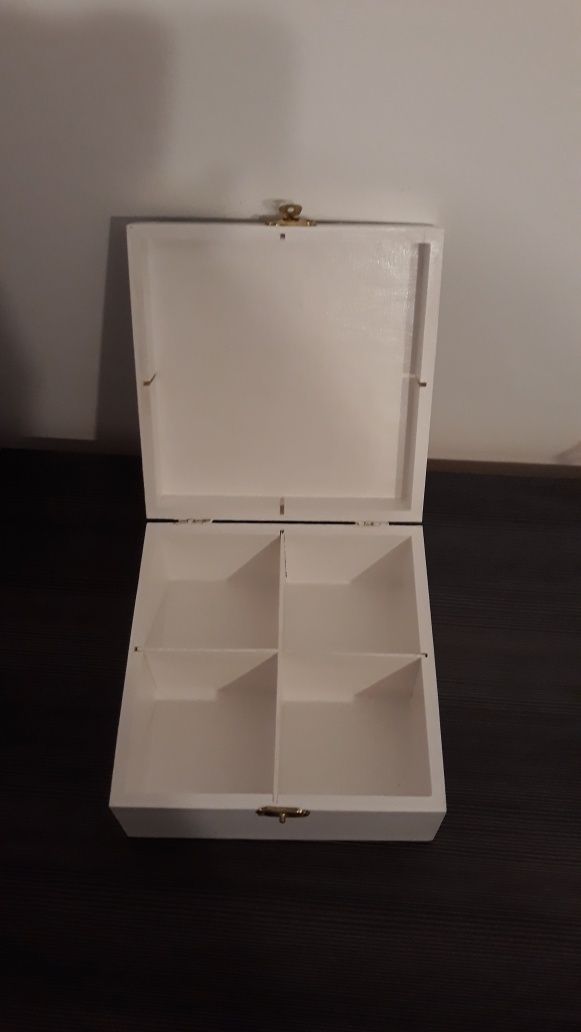 Pudełko decupage hortensje