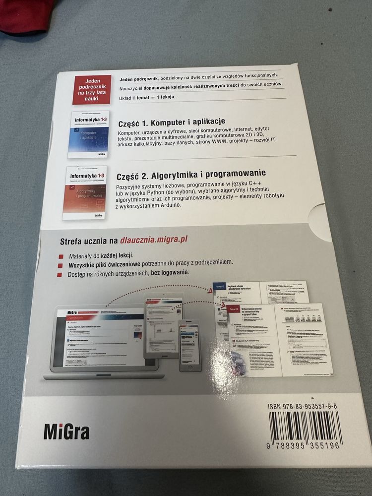 2 podręczniki dla szkół ponadpodstawowych z informatyki