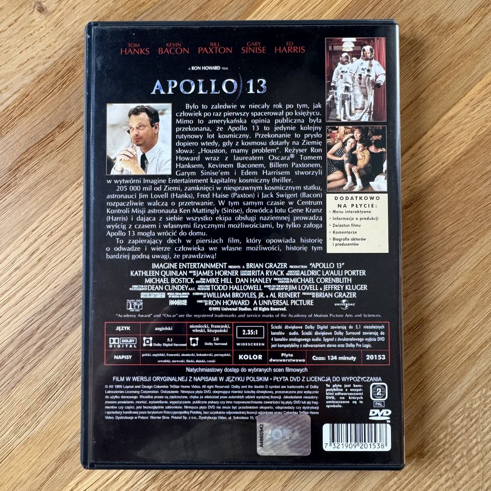 Apollo 13 (DVD, PL napisy)