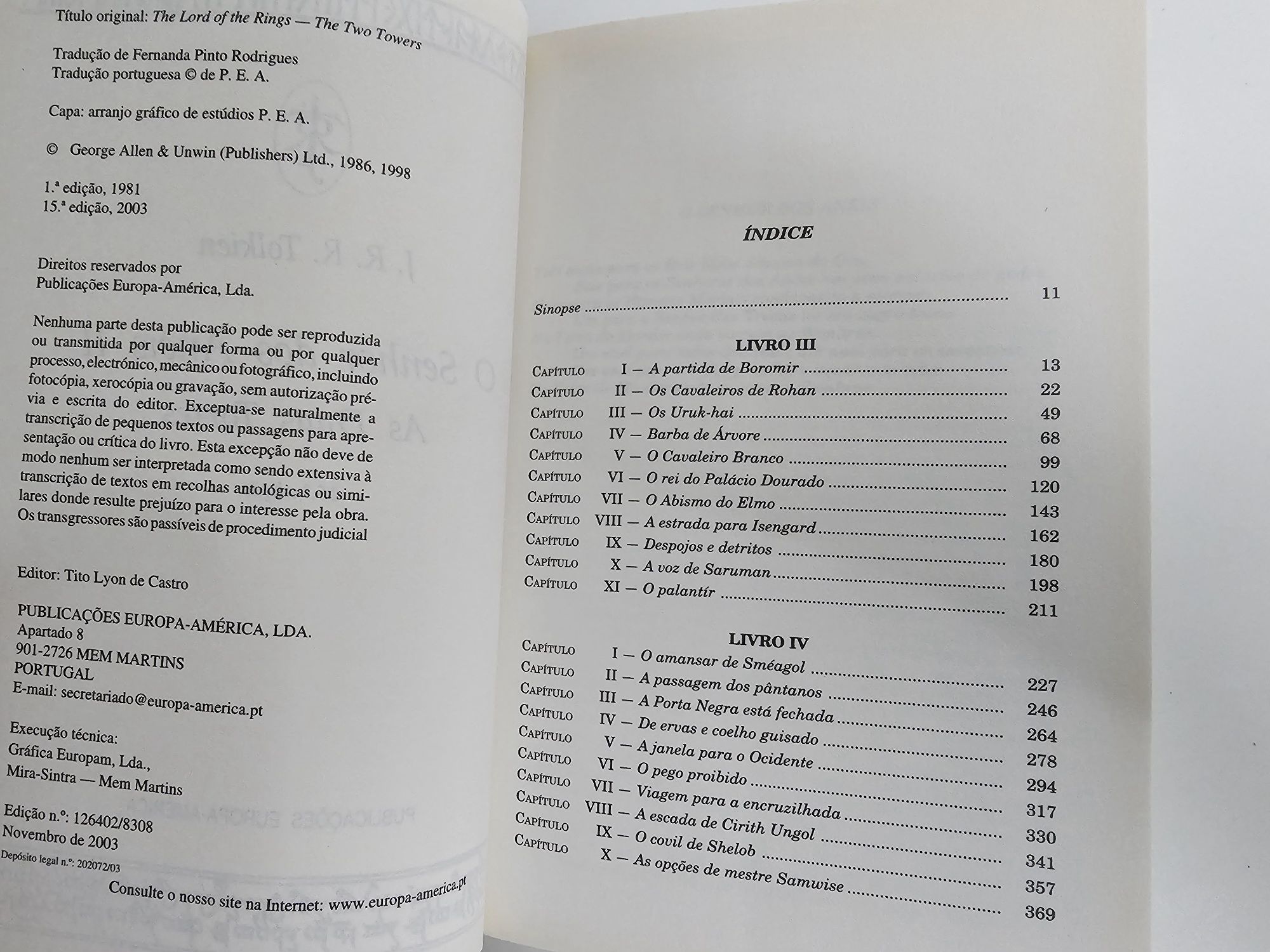 J.R.R Tolkien As duas torres