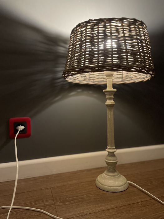 Lampa drewniana. Duża 60 cm. Przepiękna, wyjątkowa.