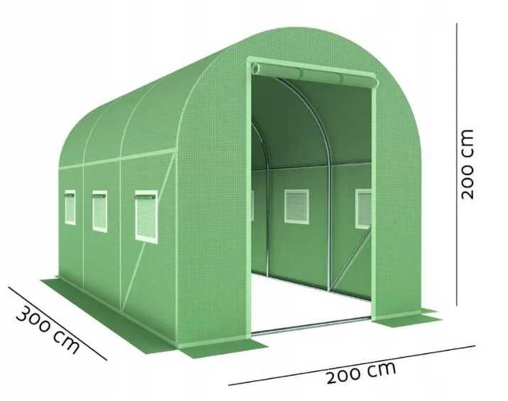 Folia na tunel foliowy ogrodowy 3x2 SZKLARNIA 4m2 do 18m2