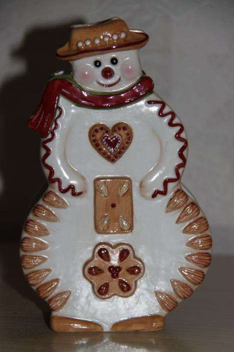 Подсвечник снеговик от villeroy & boch