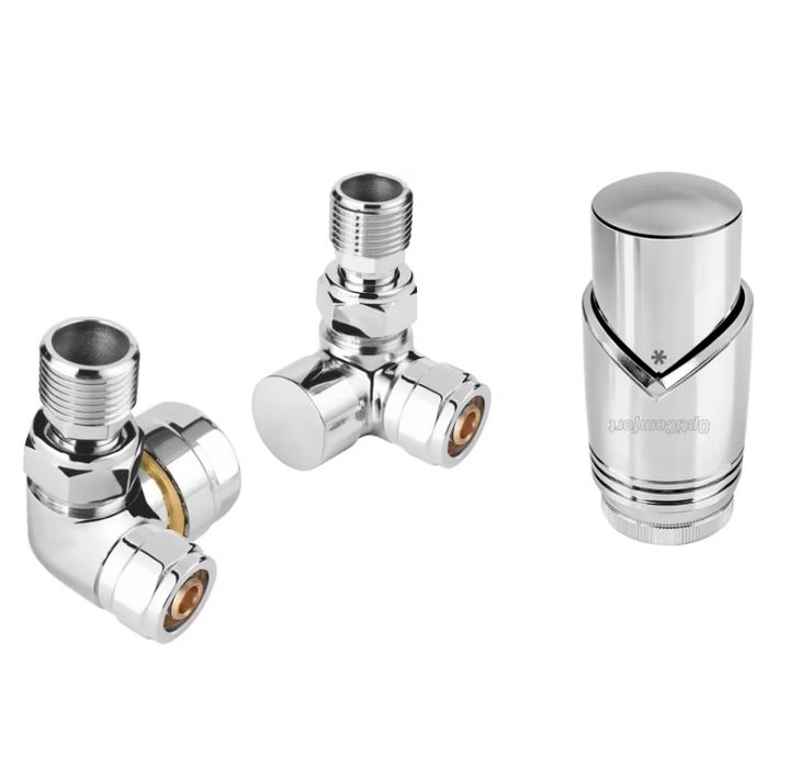 Zestaw termostatyczny osiowy chrom