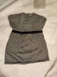 Vestido bebé em mistura de lã
