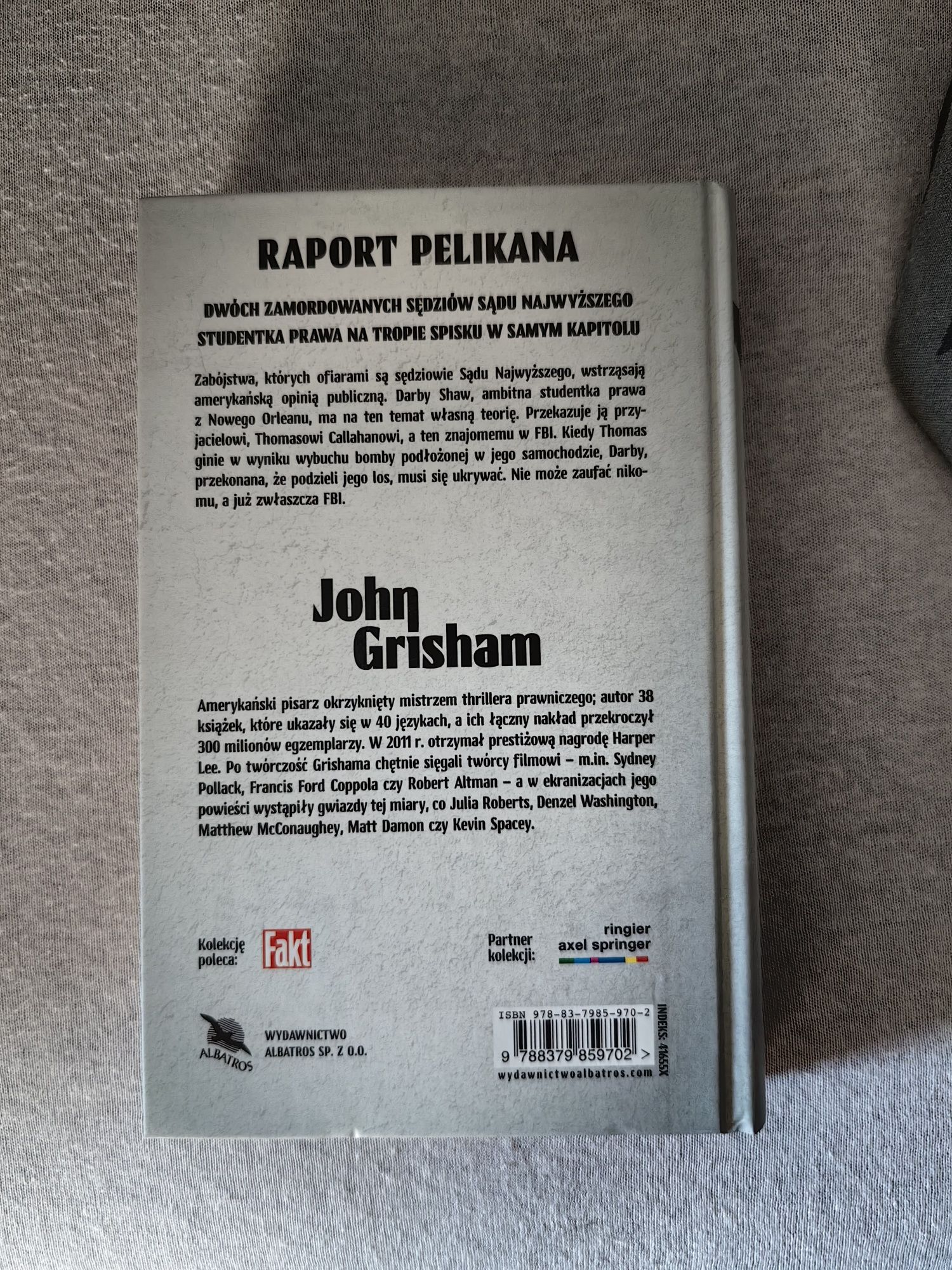 Książka John Grisham - Raport pelikana