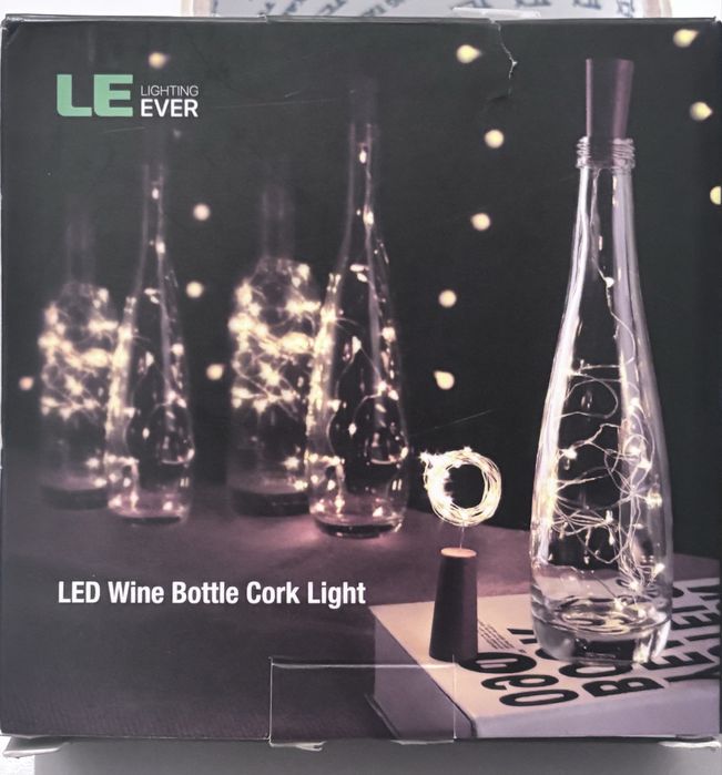 5 sztuk sznurek LED butelka wina z korkiem 2 m 20 diod led lampk