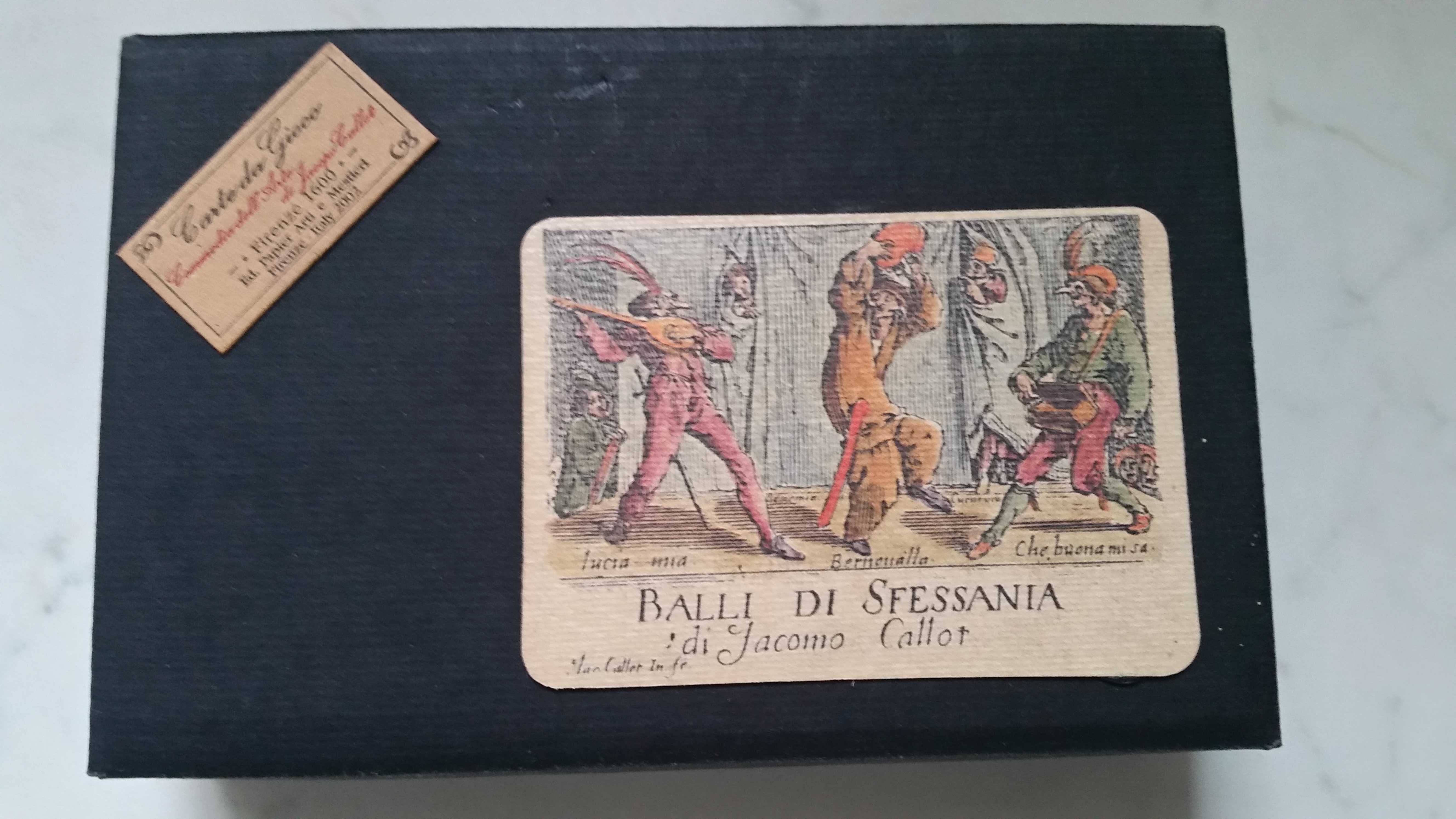 2 TALIE KART Carte da Gioco - Balli di Sfessania / J. CALLOT