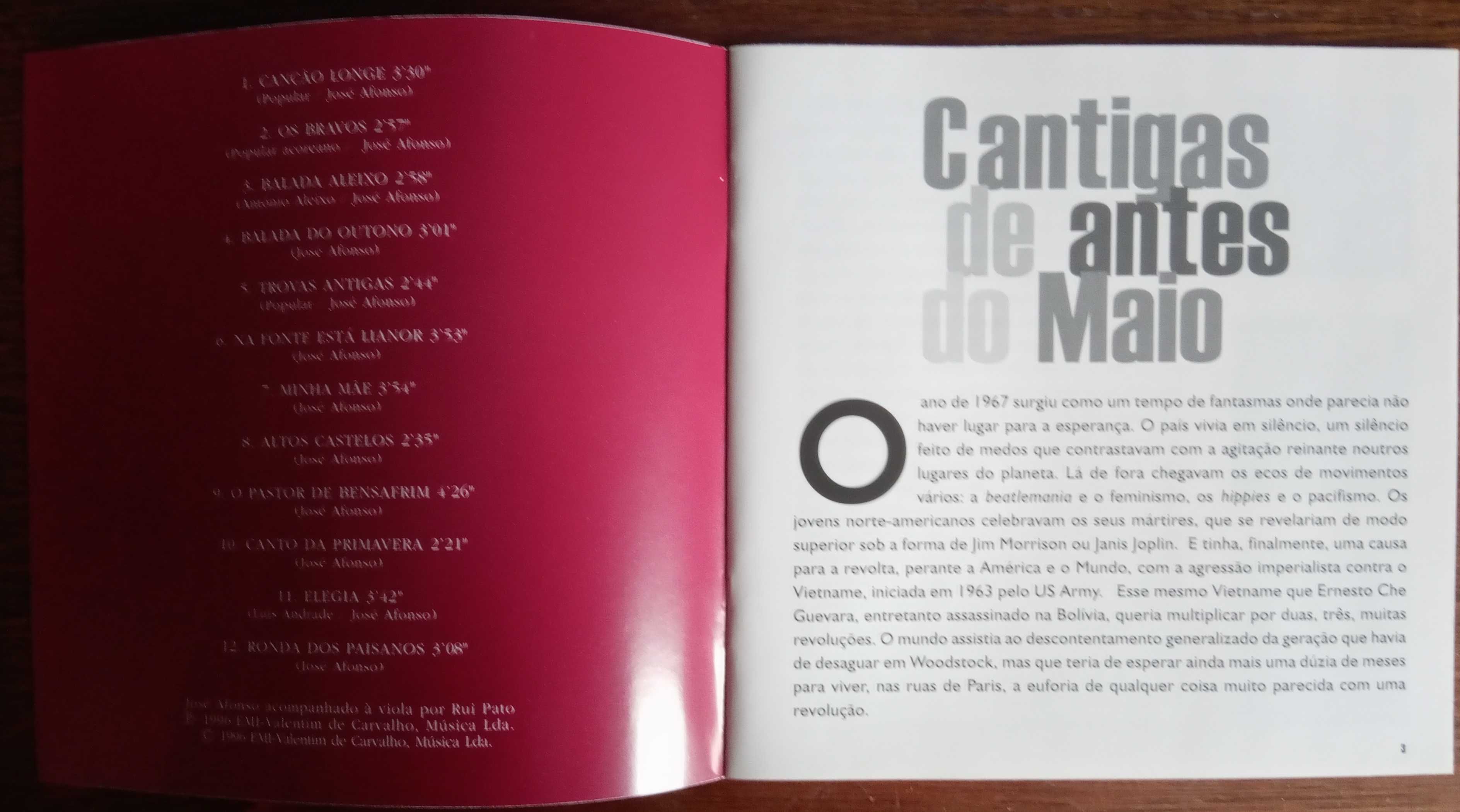 José Afonso	- - - - -		Baladas e Canções	- - - - -	CD
