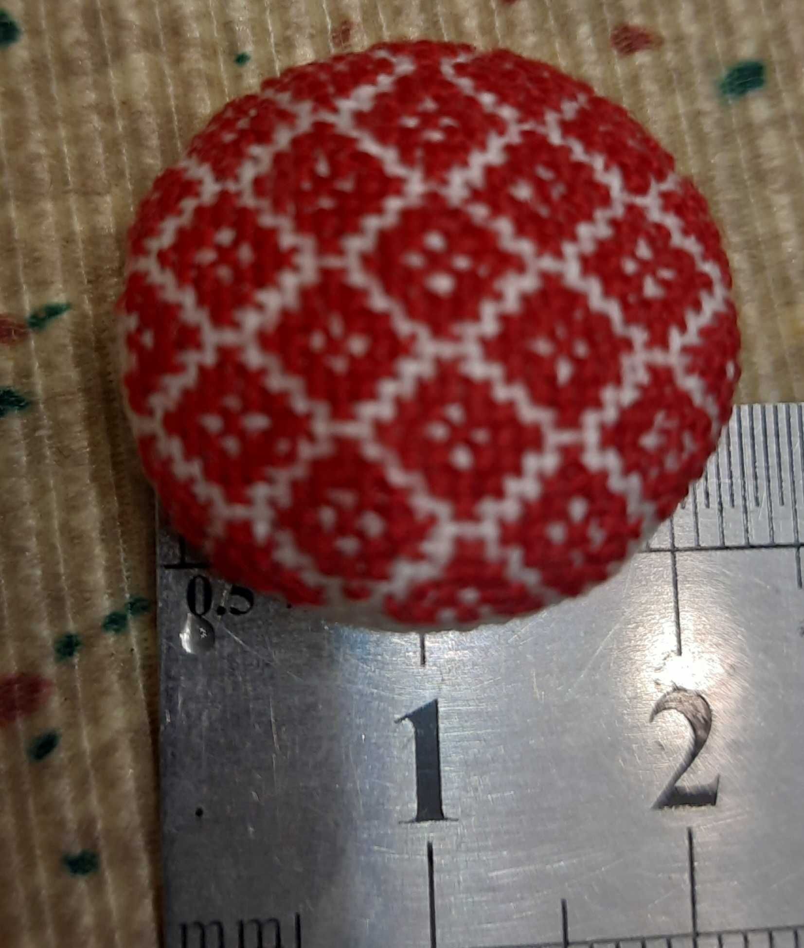 Пуговица декоративная вышивка крестиком 2,2 см