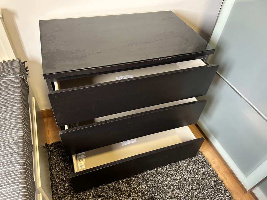 Cómoda Ikea Malm 3 gabetas