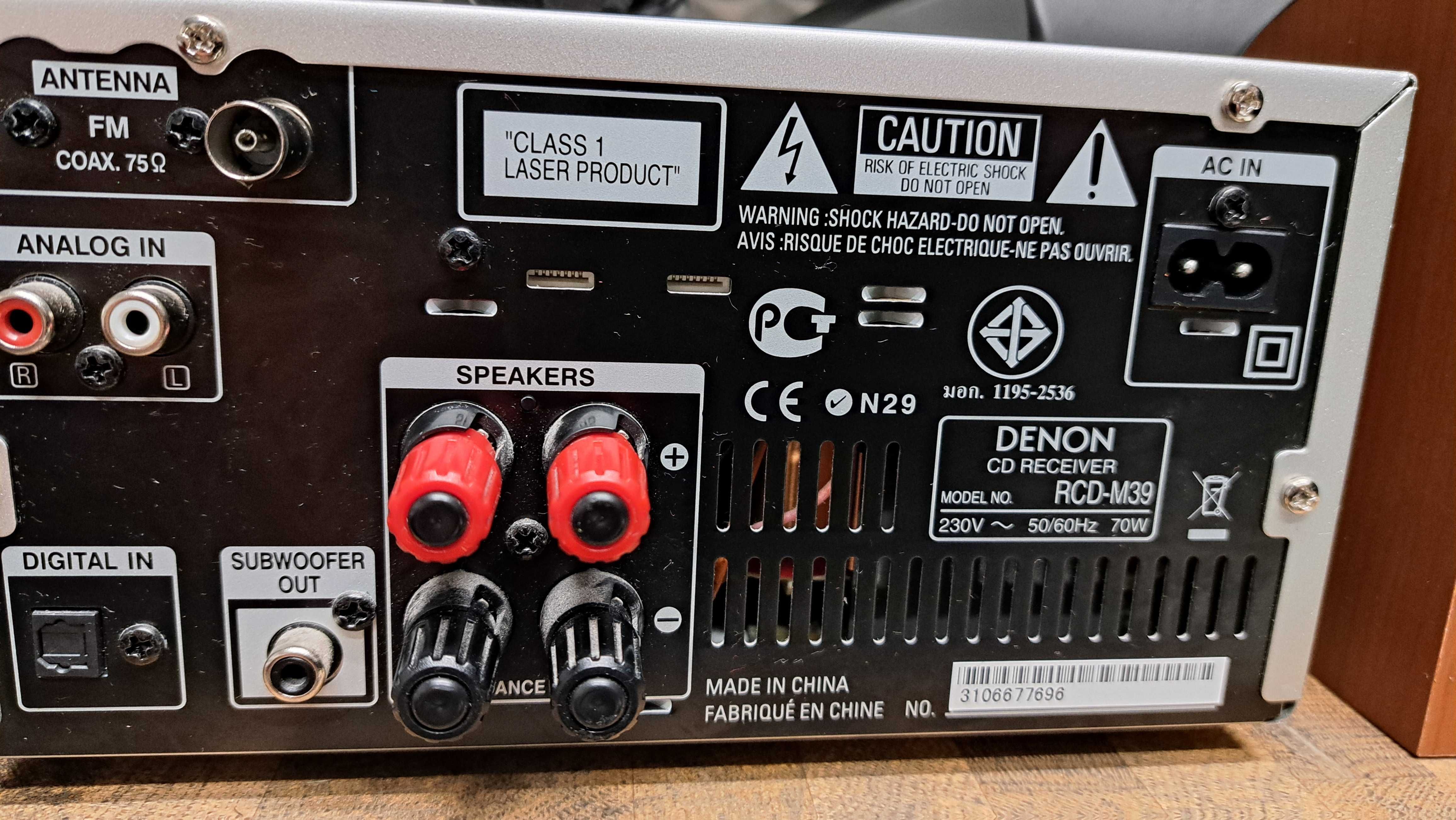 Wieza Denon RCD-M39 Kolumny SC-M39 pilot