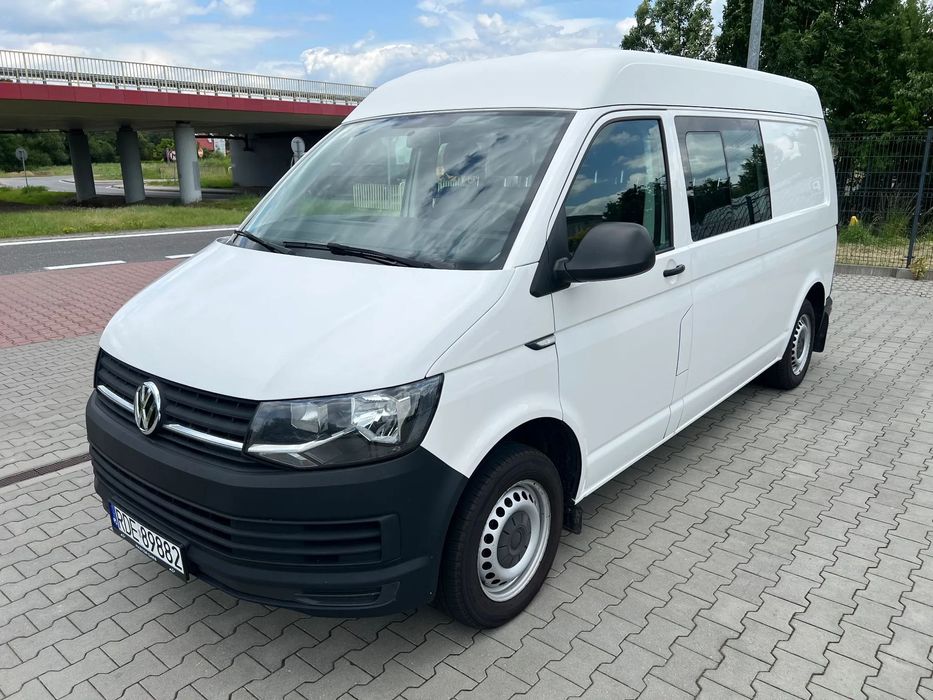 Volkswagen Transporter  Salon Polska Brygadówka 6 miejsc Doka