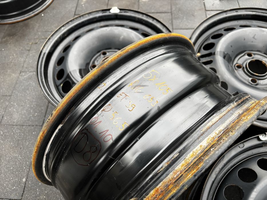 Felgi stalowe opel 5x105 R16 6.5j et39 otw 56.5 nr D8