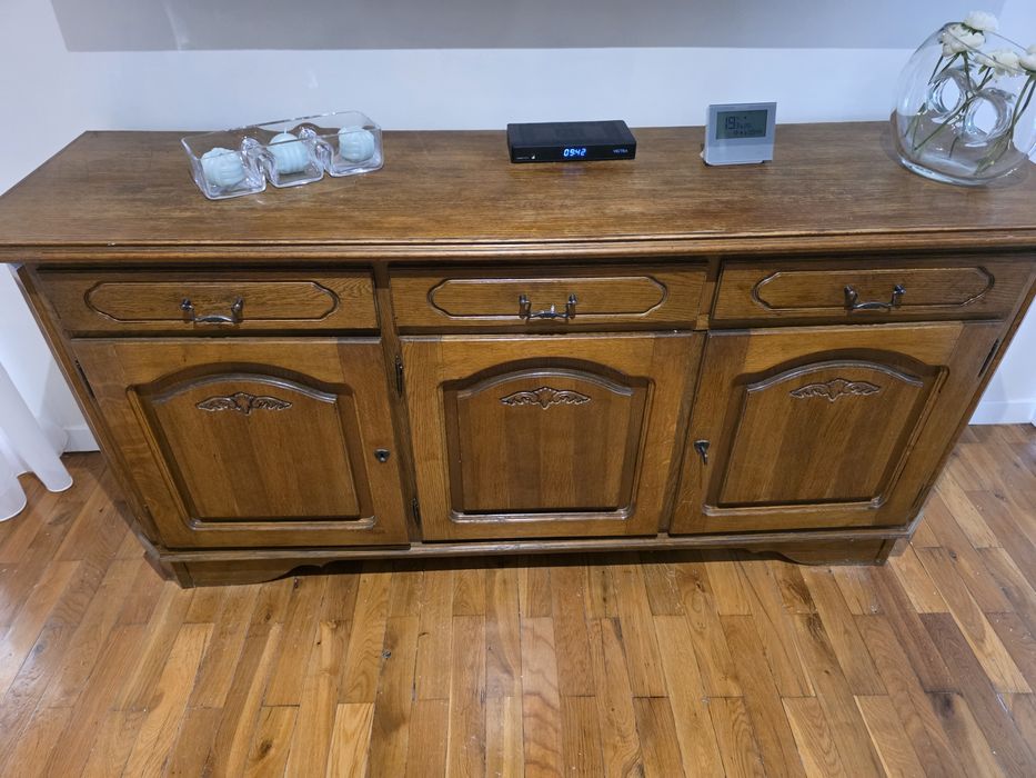 Komoda debowa ciezka i stylowa 175×50×85