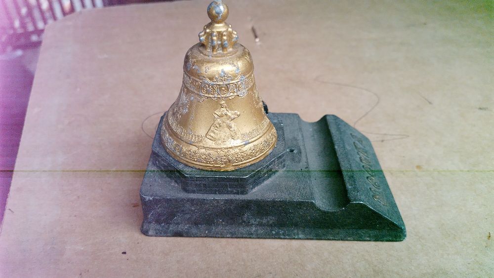 Радянська металева  чорнильниця