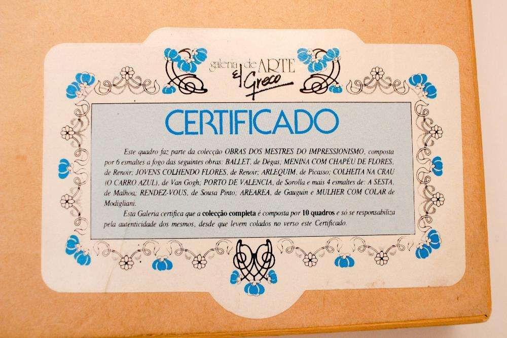 Reprodução em Esmalte a Fogo - RENOIR