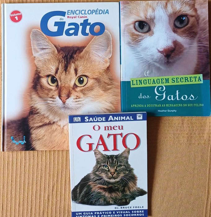 Gatos 3 Bons Livros em bom estado