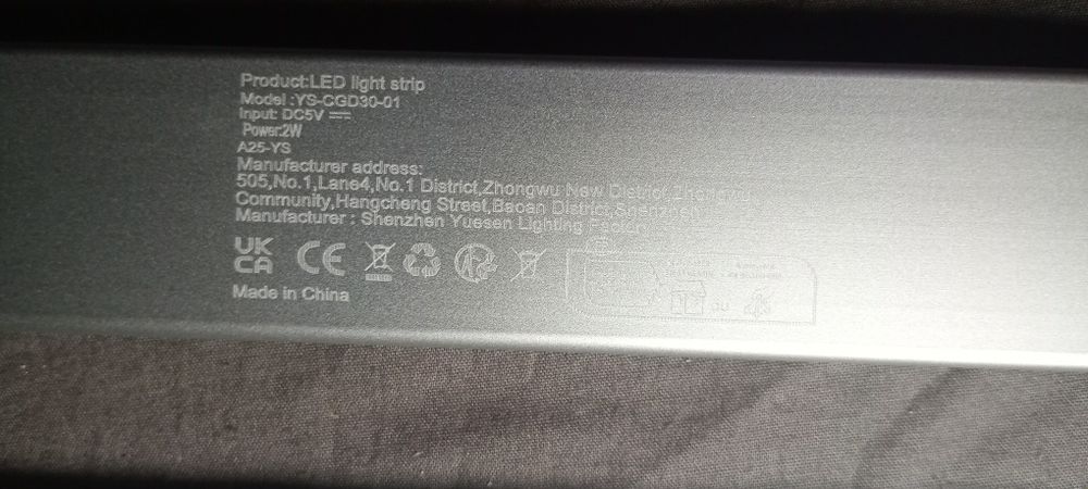 Oświetlenie podszafkowe led 30cm