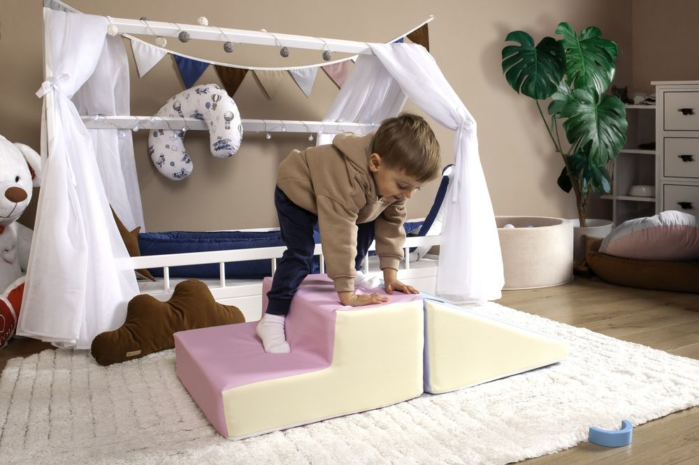 DUŻE KLOCKI PIANKOWE XXL Zestaw 2 Klocków PLAC ZABAW  Biały, Miętowy