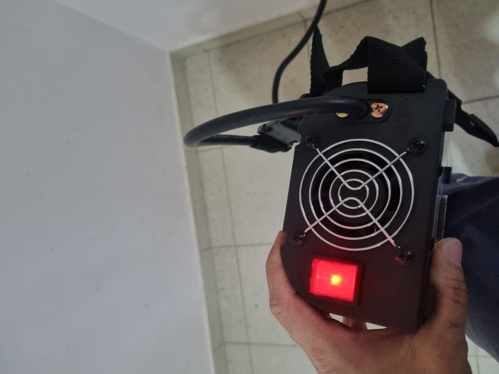Máquina de soldar avariada