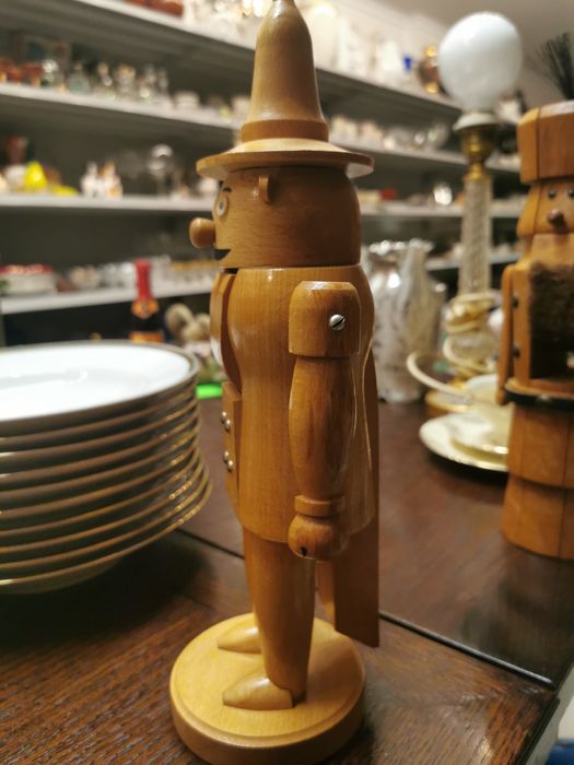 Dziadek do orzechów dekoracja świąteczna drewniana stara