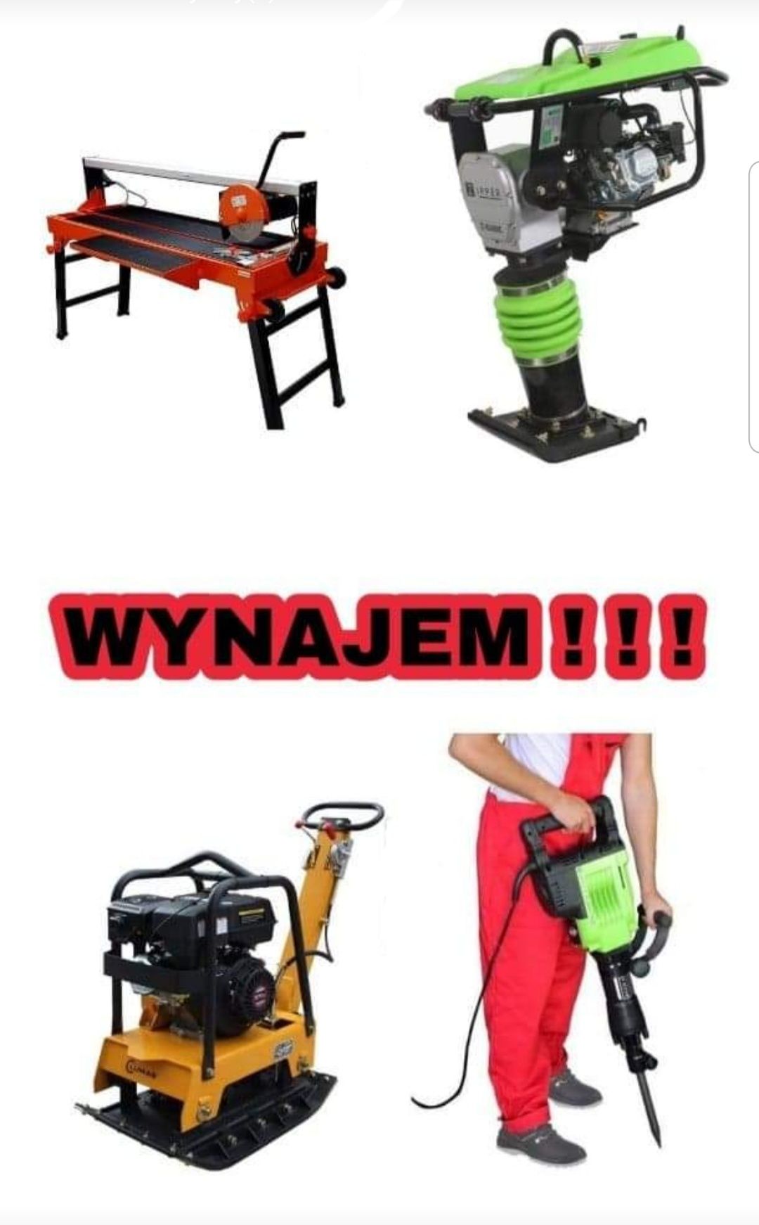 Kosa spalinowa,wertykulator,glebogryzarka wynajem sprzętu budowlanego