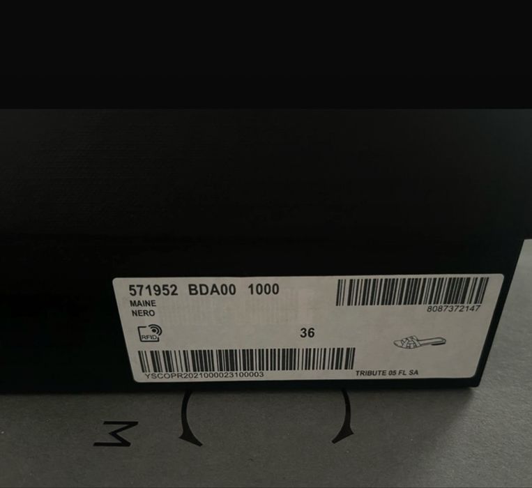 Klapki ysl rozmiar 37 czarne