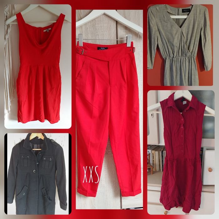 Zestaw paka 32 xxa sukienka płaszcz kurtka spodnie