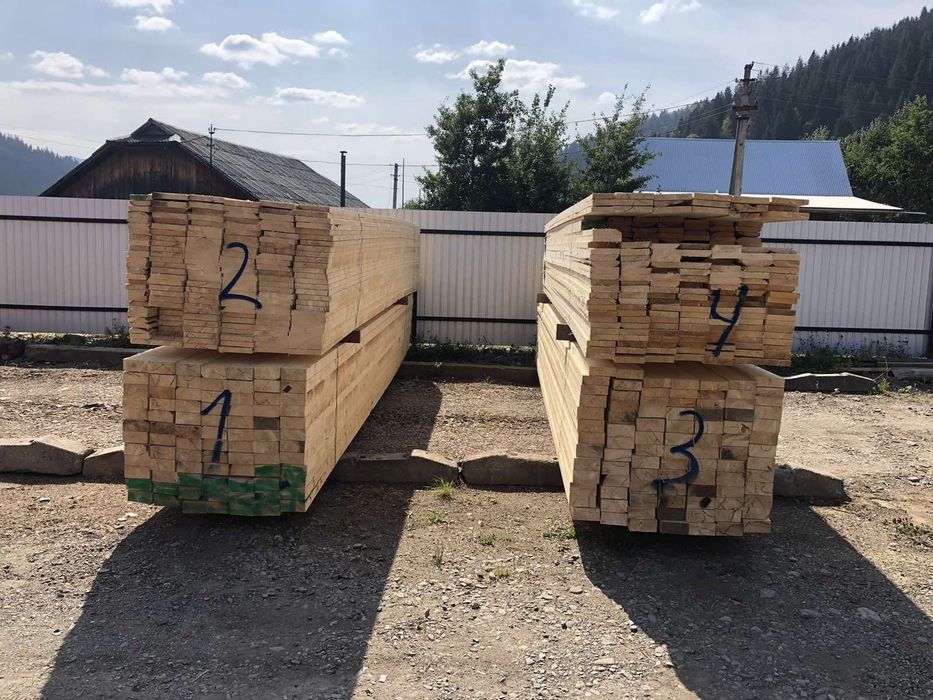 Пиломатеріали сухі зі сушки різних розмірів