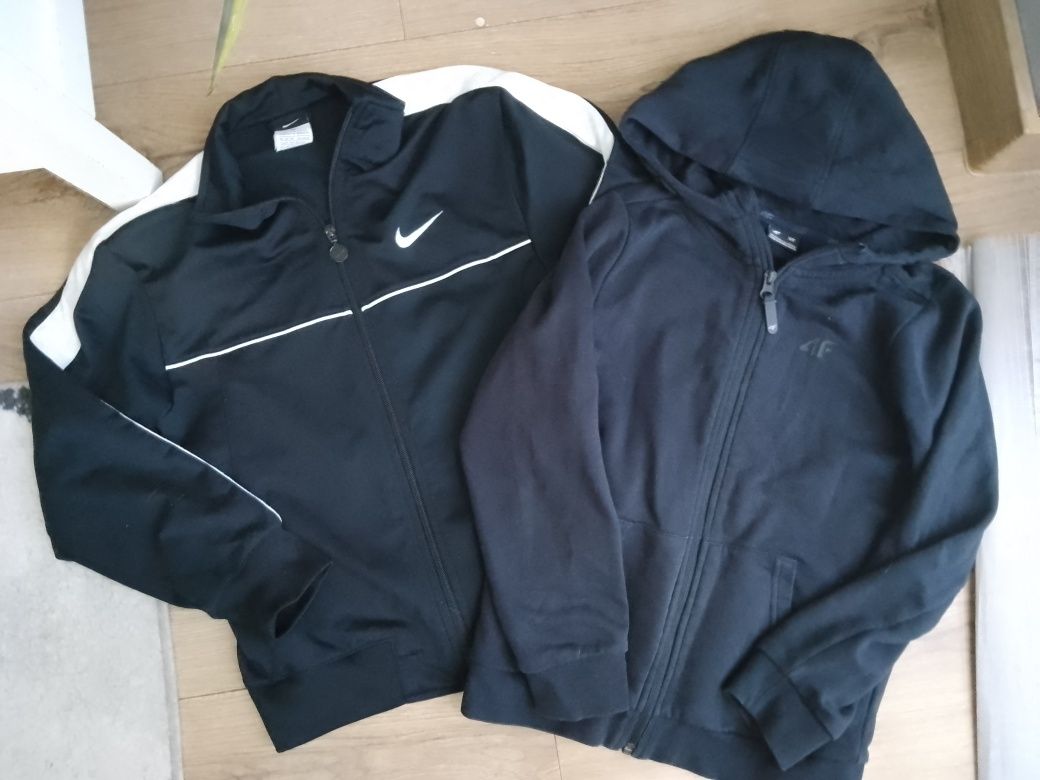 Zestaw dwóch bluz 140 Nike i 4 F