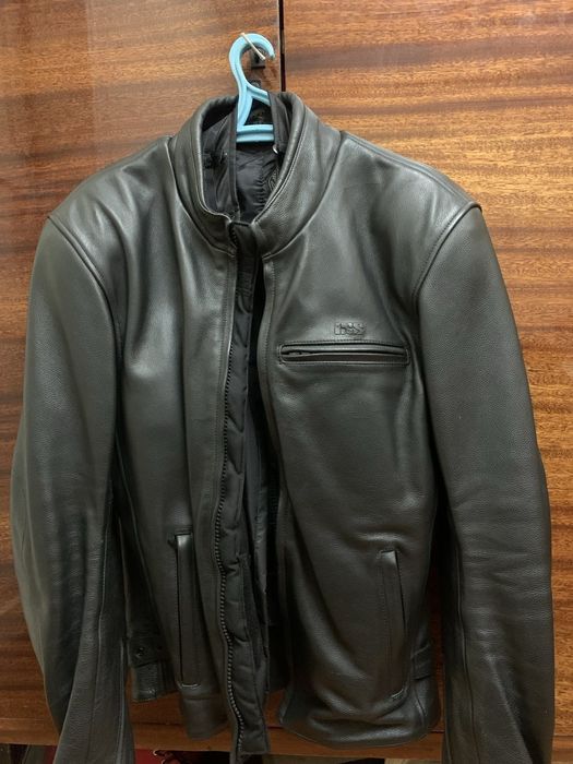 Мотокуртка шкіряна IXS, з утеплювачем та непромокайкою, 52 розмір.