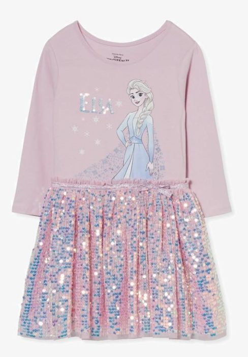 Elza, Elsa, Frozen, Krian Lodu z cekinami NOWA rozmiar 122  128