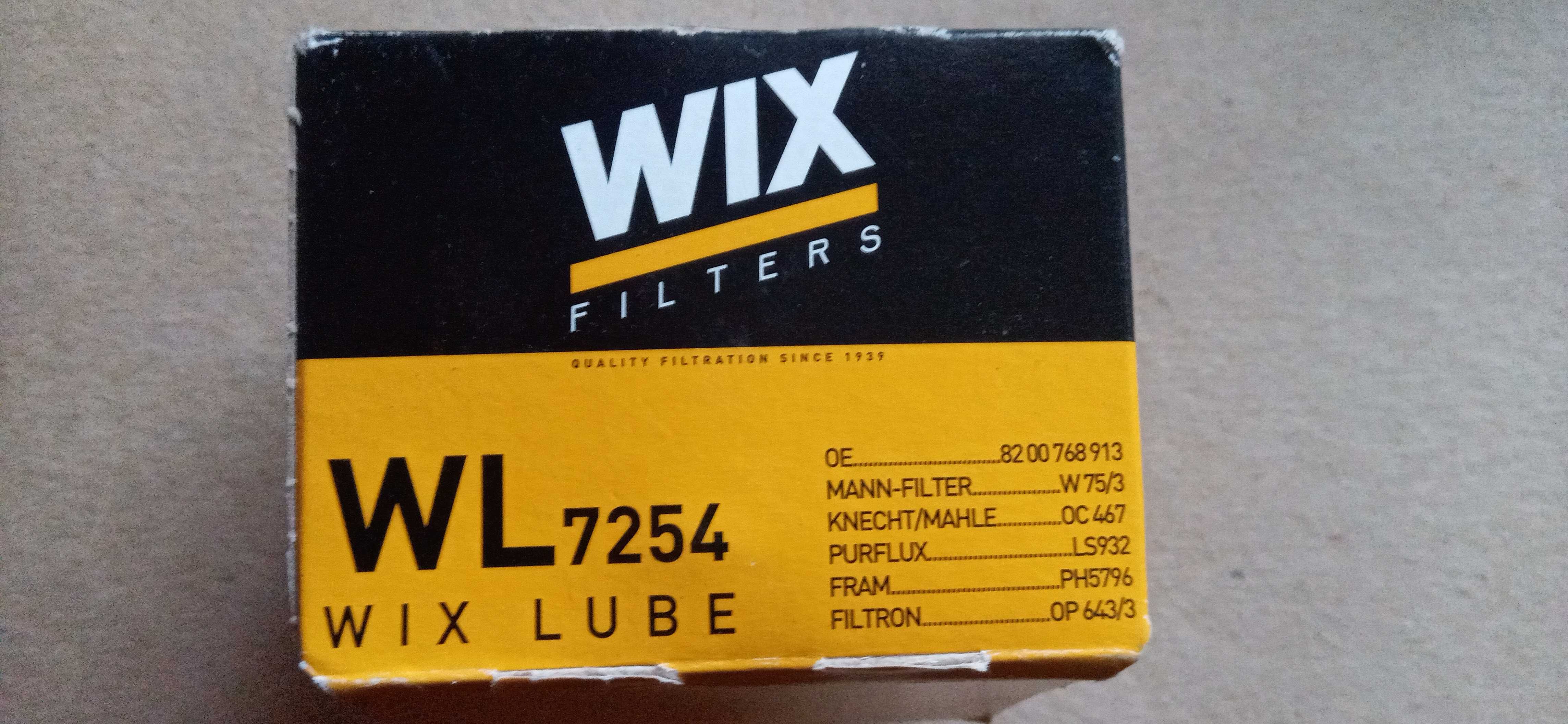 Масляний фільтр Wix WL7254 Новий