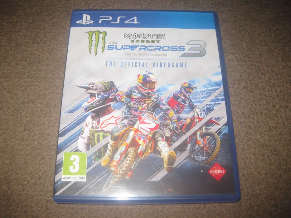 Jogo "Monster Energy Supercross 3" para a Playstation 4/Impecável!