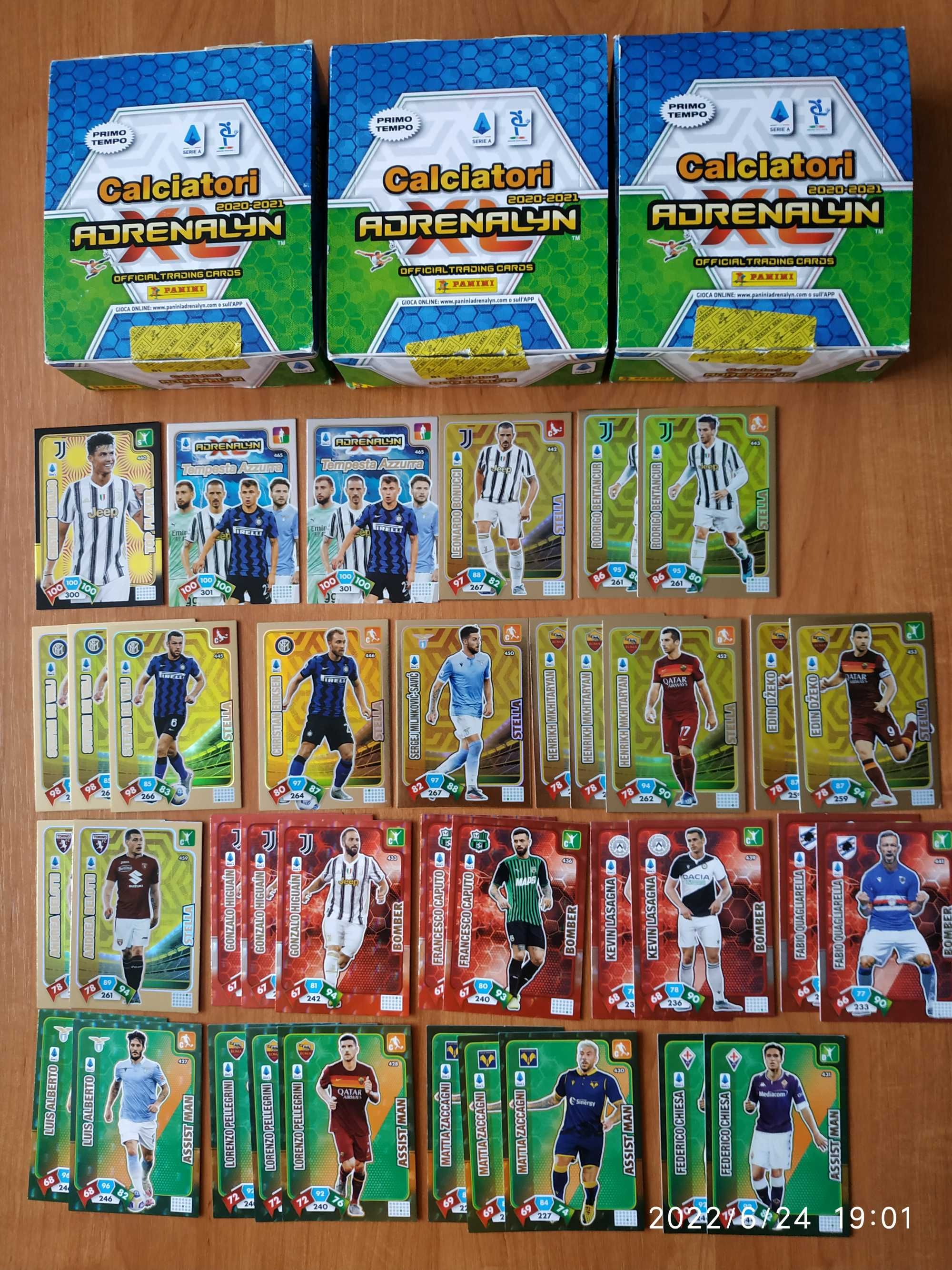 Panini Calciatori Adrenalyn XL 2020/21 - zestaw 419 kart (Top Player)