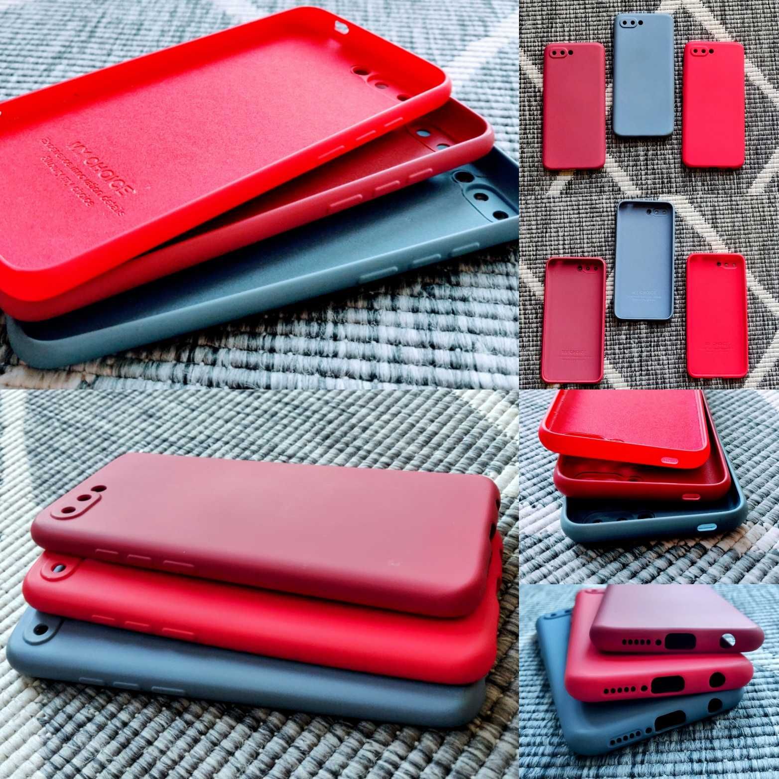 Czerwone - etui case pokrowiec Honor 10 płynny silicon 0,3mm