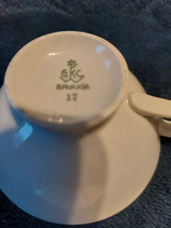 Bavaria GKC - porcelanowa filiżanka ze spodkiem do kawy mokka