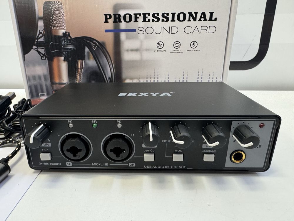 Interface Audio USB EBXYA 2x2 24-bitowy/192 kHz