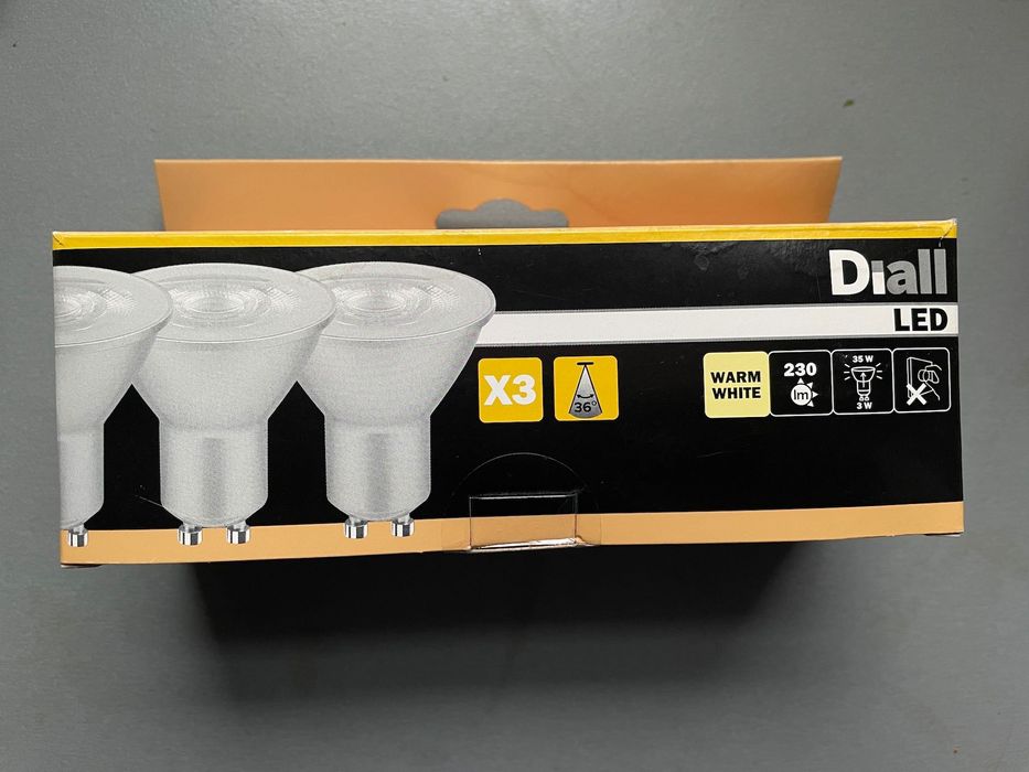 Żarówki GU10 Diall led 3W 230 lumen zestaw x2