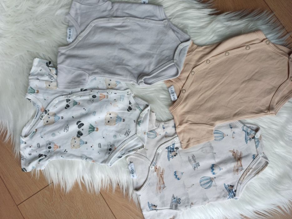 Body kopertowe krótki rękaw Mrofi 62 wzory samoloty 100% bawełna