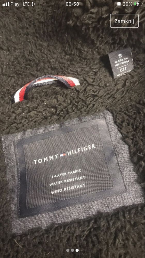 Kurtka zimowa Tommy Hilfiger S M -   zakupiona w USA