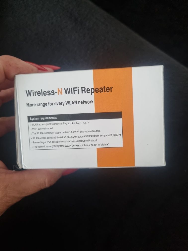 Wzmacniacz sygnału wifi repeater 2,4 GHz nowy