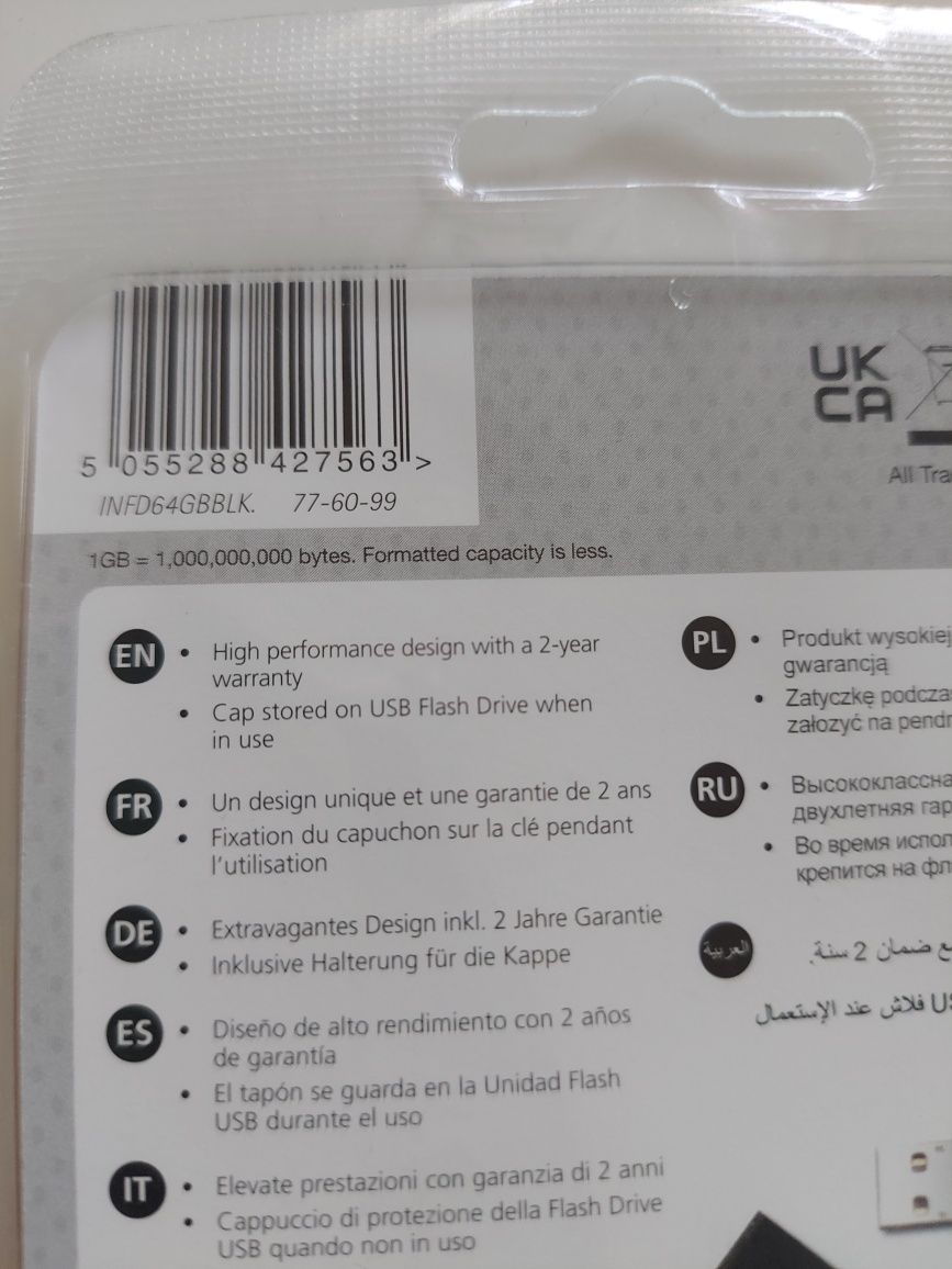 Flash drive pen drive 64 nowy Integral