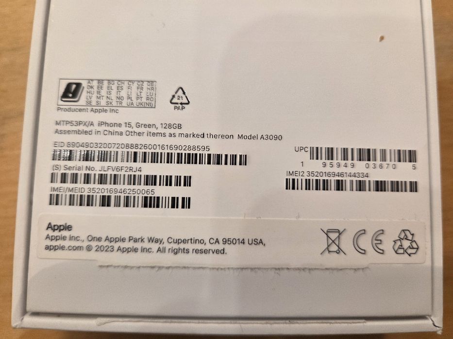 iPhone 15 Green 128gb
