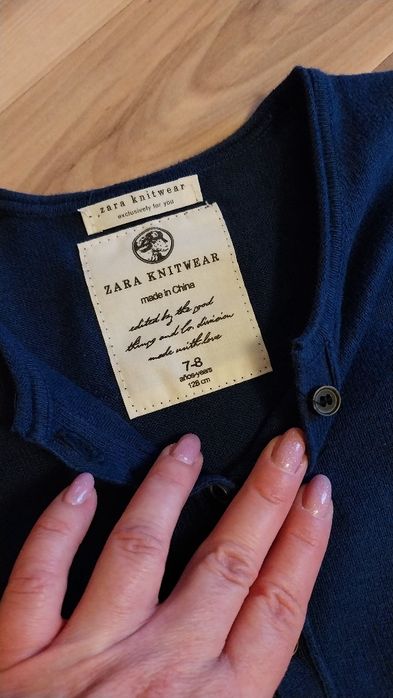 Elegancki sweterek ZARA rozm. 128