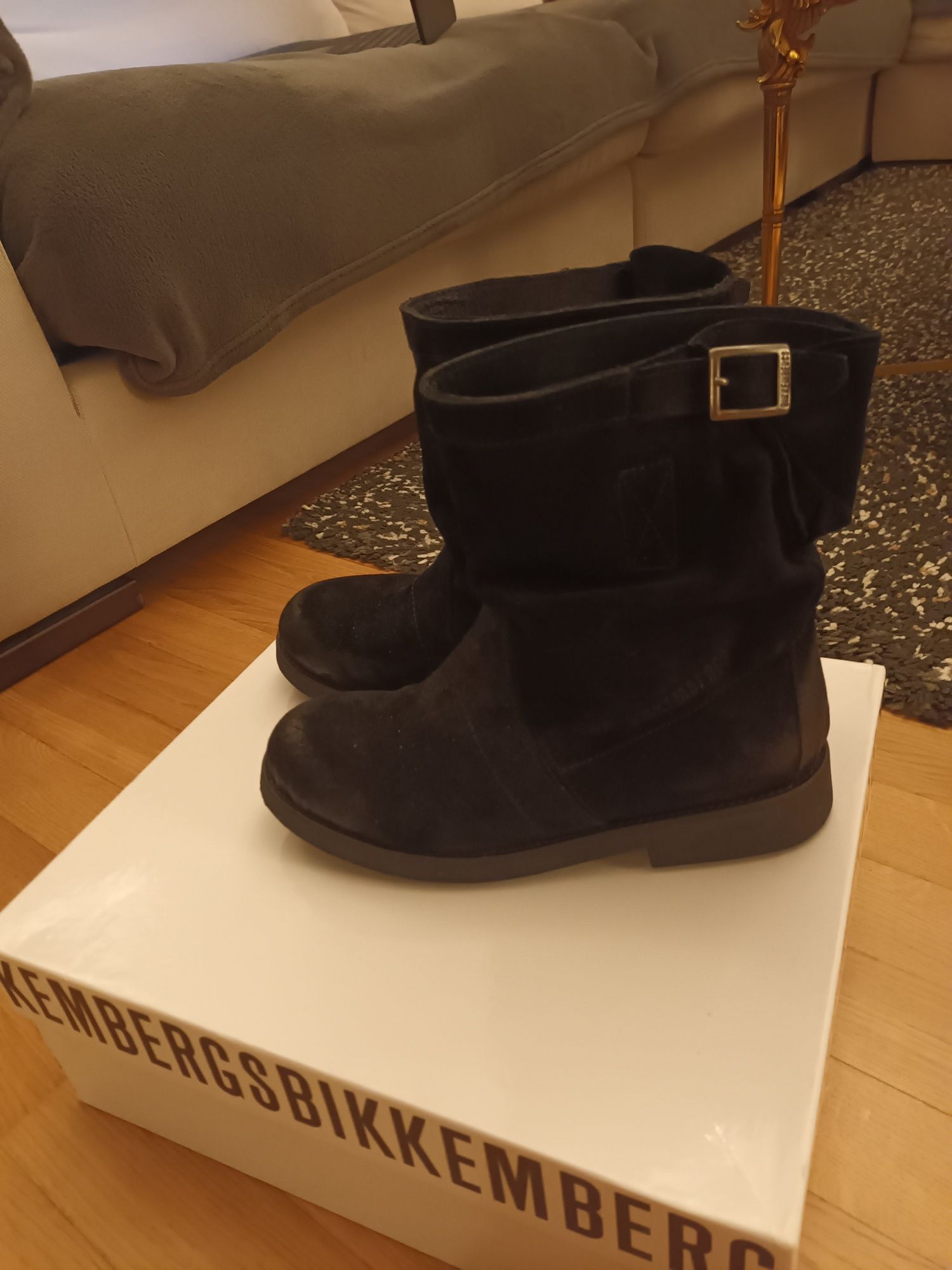 Bikkembergs, botki, nowe, zamsz