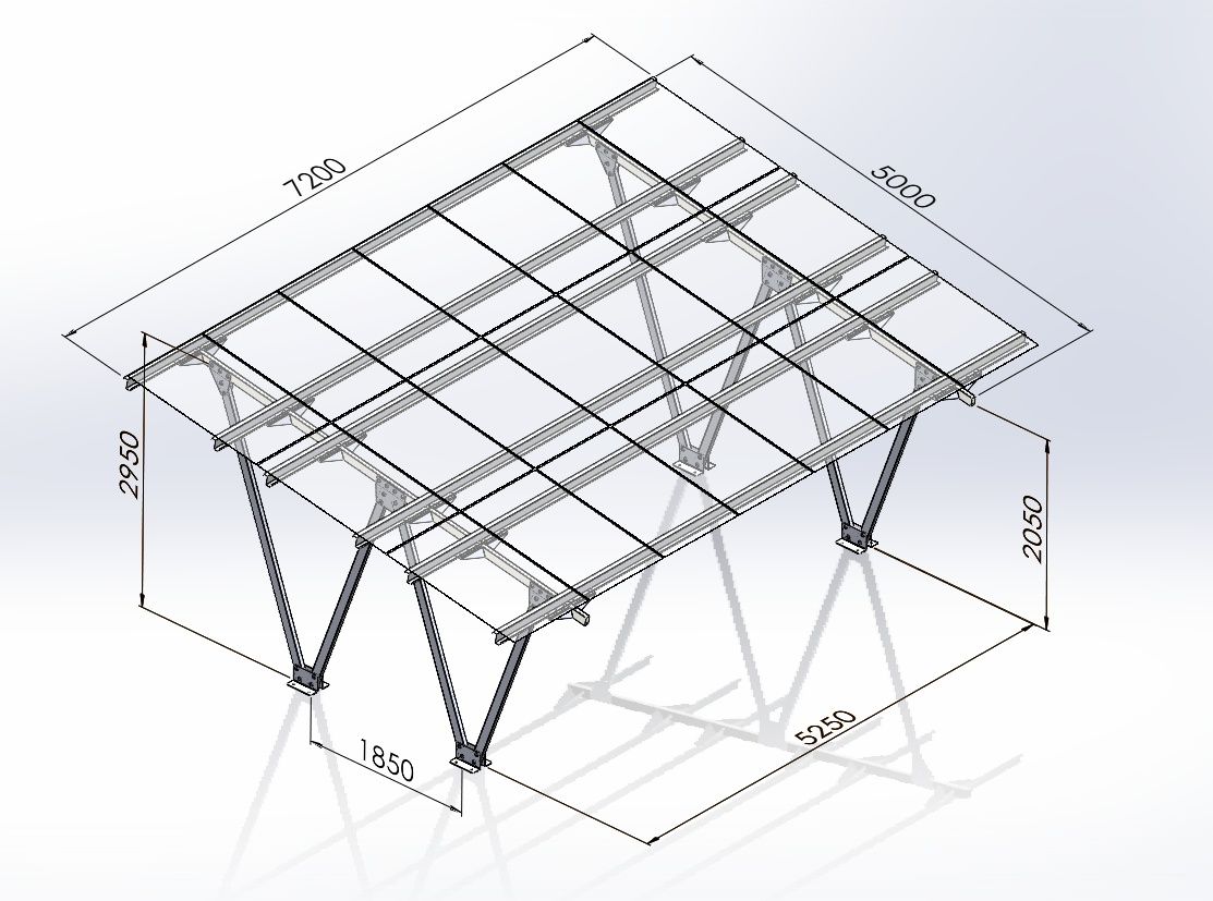 CARPORT - konstrukcja pod fotowoltaikę - produkcja i sprzedaż promocja