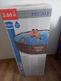 Basen Nowy Bestway 3,66 x 1m pojemność 9000 L